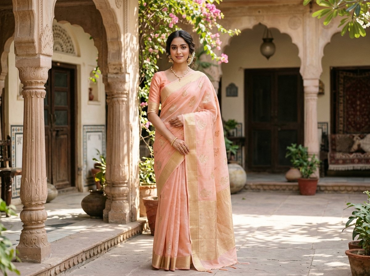 Pure Chanderi Silk Saree