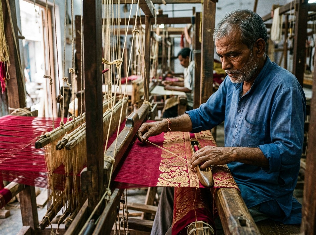 Master Weaver on Traditional Indian Handloom
